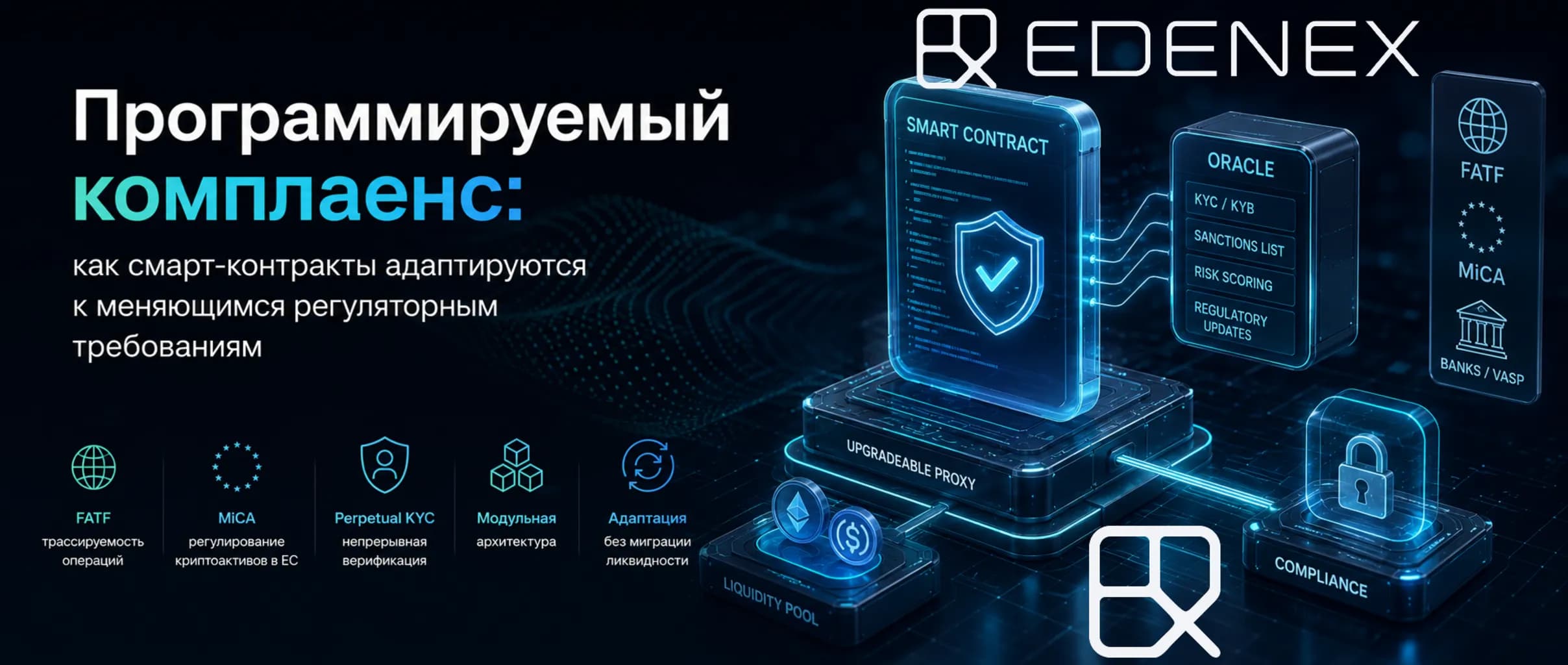 Программируемый комплаенс 2026: смарт-контракты и регуляторика RWA Банки и VASP обязаны обеспечивать трассируемость операций, что исключает использование анонимных пулов.