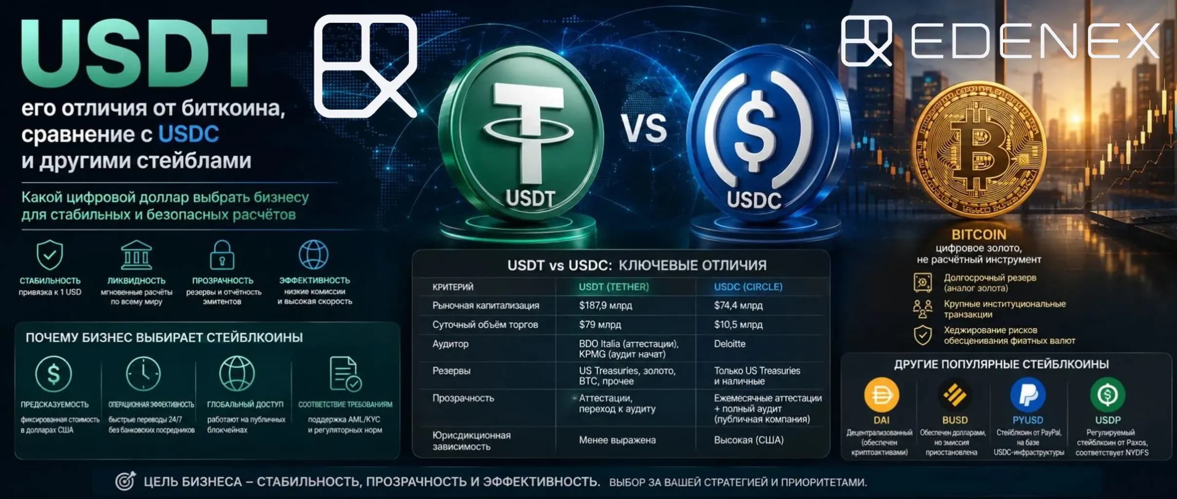 Стейблкоины — подходящий мост между миром фиатных денег и технологией блокчейн.